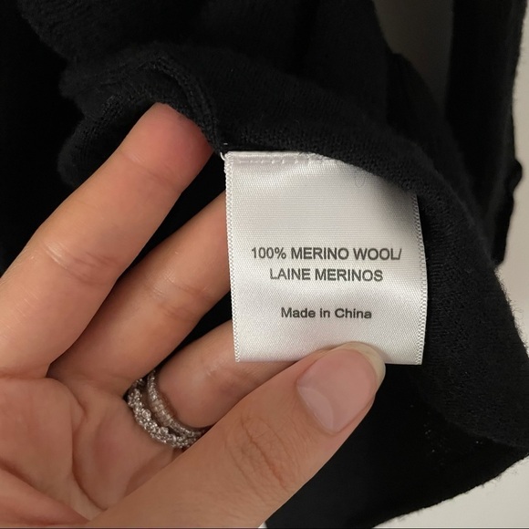 Tory Burch Wool Knit Ruffled Trim Long Cardigan - Picture 6 of 7